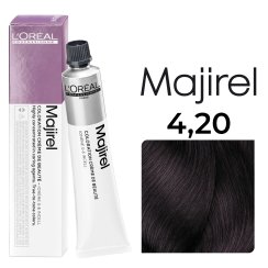 LOréal Professionnel Majirel Haarfarbe 4,20 Mittelbraun Intensives Violett 50ml