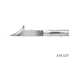 XanitaliaPro Nagelhautschneider mit Feder und Hebelwirkung Halbmondförmige Schneide 25mm Länge 16cm
