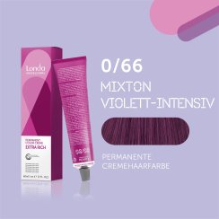 Londa Professional Extra Rich Crème Permanente Cremehaarfarbe 0/66 Mixton violett-intensiv 60ml