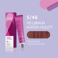 Londa Professional Extra Rich Crème Permanente Cremehaarfarbe 5/46 Hellbraun kupfer-violett 60ml