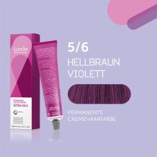Londa Professional Extra Rich Crème Permanente Cremehaarfarbe 5/6 Hellbraun violett 60ml