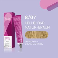 Londa Professional Extra Rich Crème Permanente Cremehaarfarbe 8/07 Hellblond natur-braun 60ml