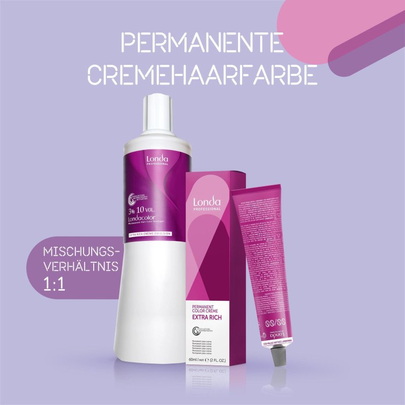 Vitalcare Professional Haarfarbe – Permanente Creme-Farbe Nr. 8/4 (Helles Kupferblond), Mit Seidenprotein, 100 Ml