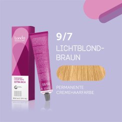 Londa Professional Extra Rich Crème Permanente Cremehaarfarbe 9/7 Lichtblond-braun 60ml