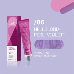 Londa Professional Extra Rich Crème Permanente Cremehaarfarbe Pastell Mixton /86 Perl-violett 60ml