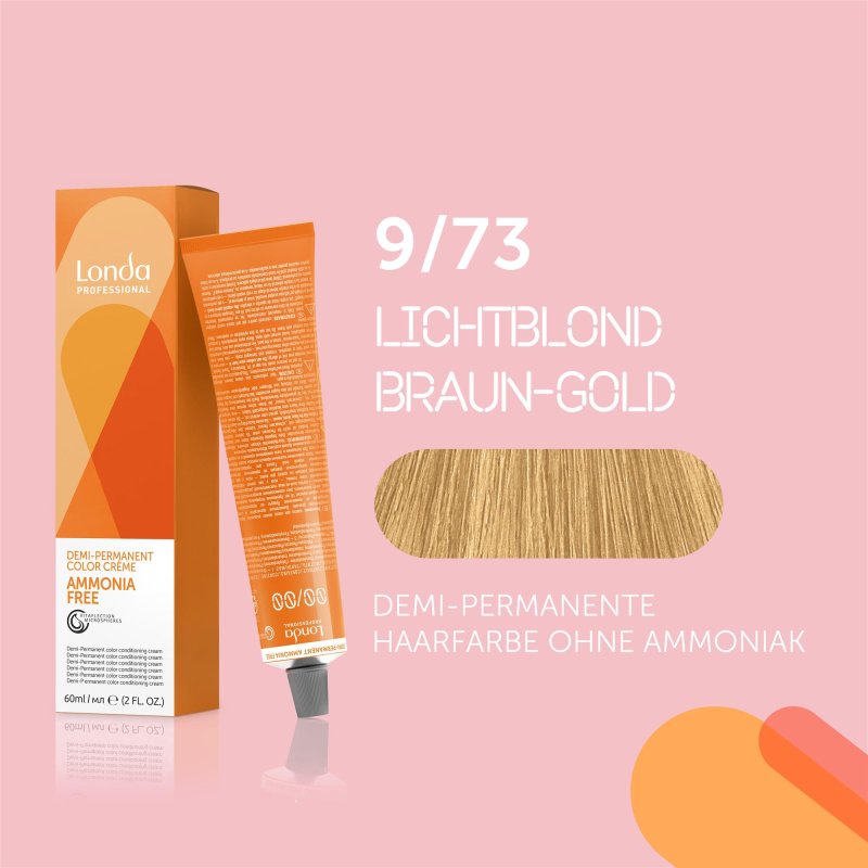 Londa Professional Haarfarbe, 9/7 Lichtblond/braun Caramel – Für Strahlende Nuancen
