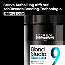 LOréal Professionnel Blond Studio 9 BS Multi-Technik Blondierpulver mit Integriertem Bonder 500g