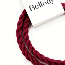 Bellody Original Haargummis (4 Stück - Bordeaux Red)