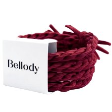 Bellody Original Haargummis (4 Stück - Bordeaux Red)