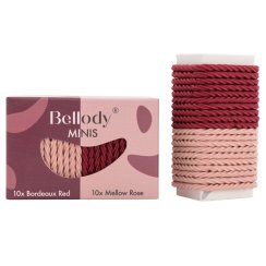 Bellody Mini Haargummis (20 Stück - Rose & Rot - Mischpaket)