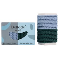 Bellody Mini Haargummis (20 Stück - Grün & Blau - Mischpaket)