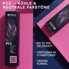 Indola PCC Permanent Colour Creme Cool & Neutral Haarfarbe 6.18 Dunkelblond Asch Schoko 60ml