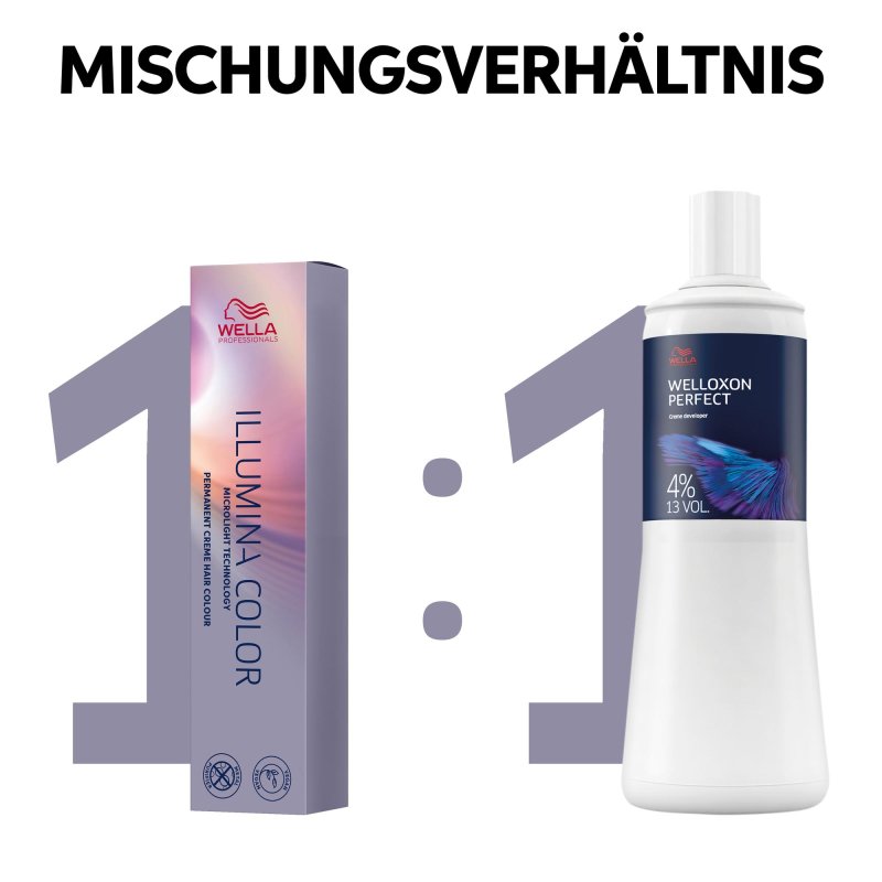 Wella Illumina Haarfarbe 8/ Hellblond, 60 Ml - Mit Color Microlight Technologie, Bis Zu 100% Grauabdeckung, Schimmernder Glanz