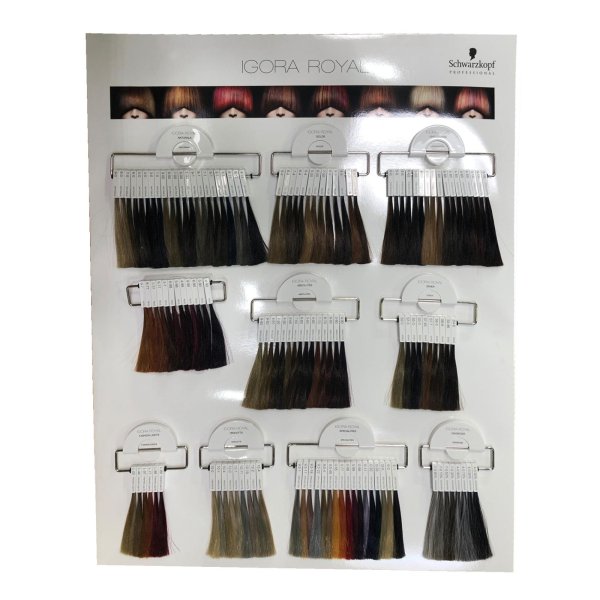 Schwarzkopf Salon Tools Farbkarten Igora Royal Farbboard 1 Stuck Gunstig Kaufen Alfastore Friseurshop