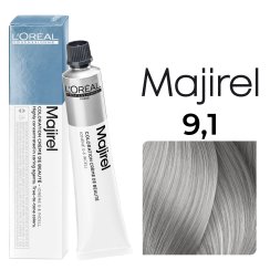 LOréal Professionnel Majirel Haarfarbe 9,1 Sehr Helles Blond Asch 50ml